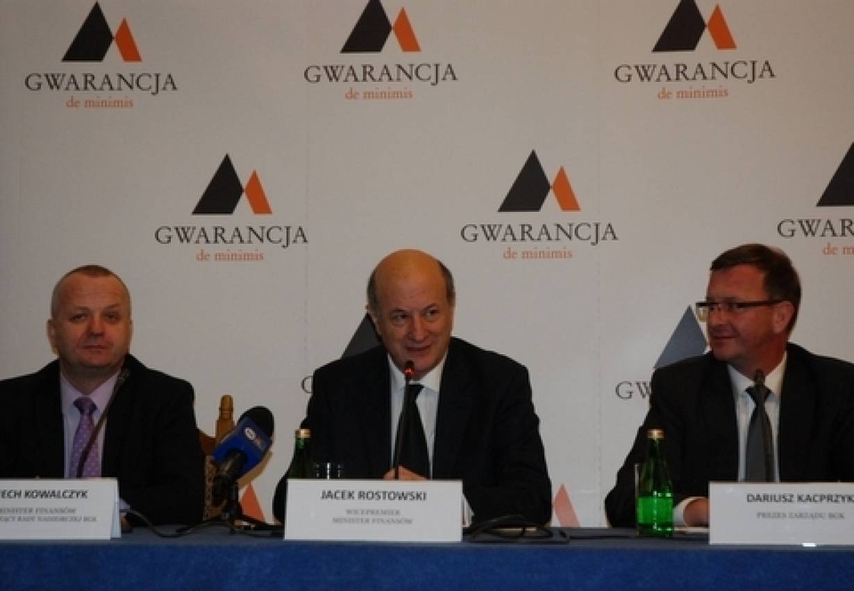 Od. l. v-min. finansów, Wojciech Kowalczyk, v-premier Jacek Rostowski, prezes BGK Dariusz Kacprzyk