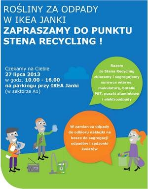 Stena Recycling zaprasza do zbiórki w IKEA Janki