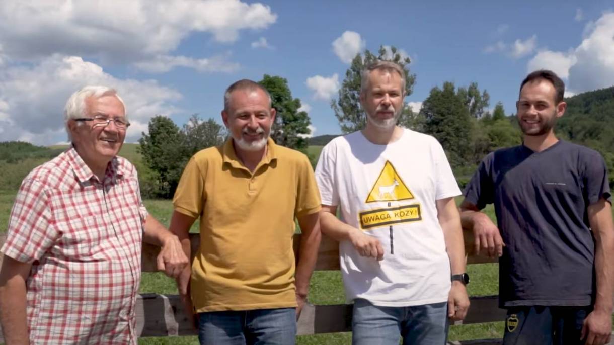 Od lewej Waldemar, Tomasz, Wawrzyniec, Albert Maziejukowie